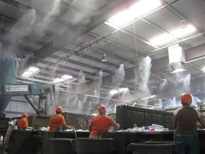 噴霧降溫讓工廠車間降溫效果好成本最低
